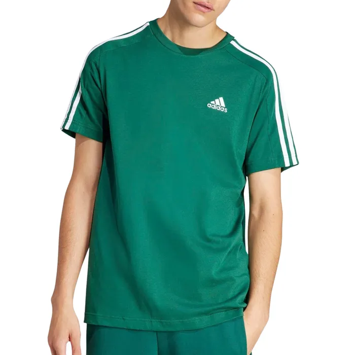 Adidas Essentials Single Jersey 3-Stripes Shirt Heren
