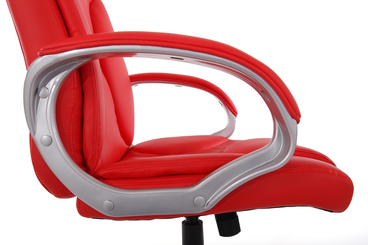 Chefsessel Catanzaro, Kunstleder ~ rot