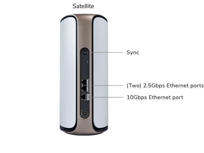 Netgear Mesh-Satellit Orbi 970 RBE970-100EUS Weiss Quad-Band WiFi 7 Mesh Add-on Satellite, 27Gbps