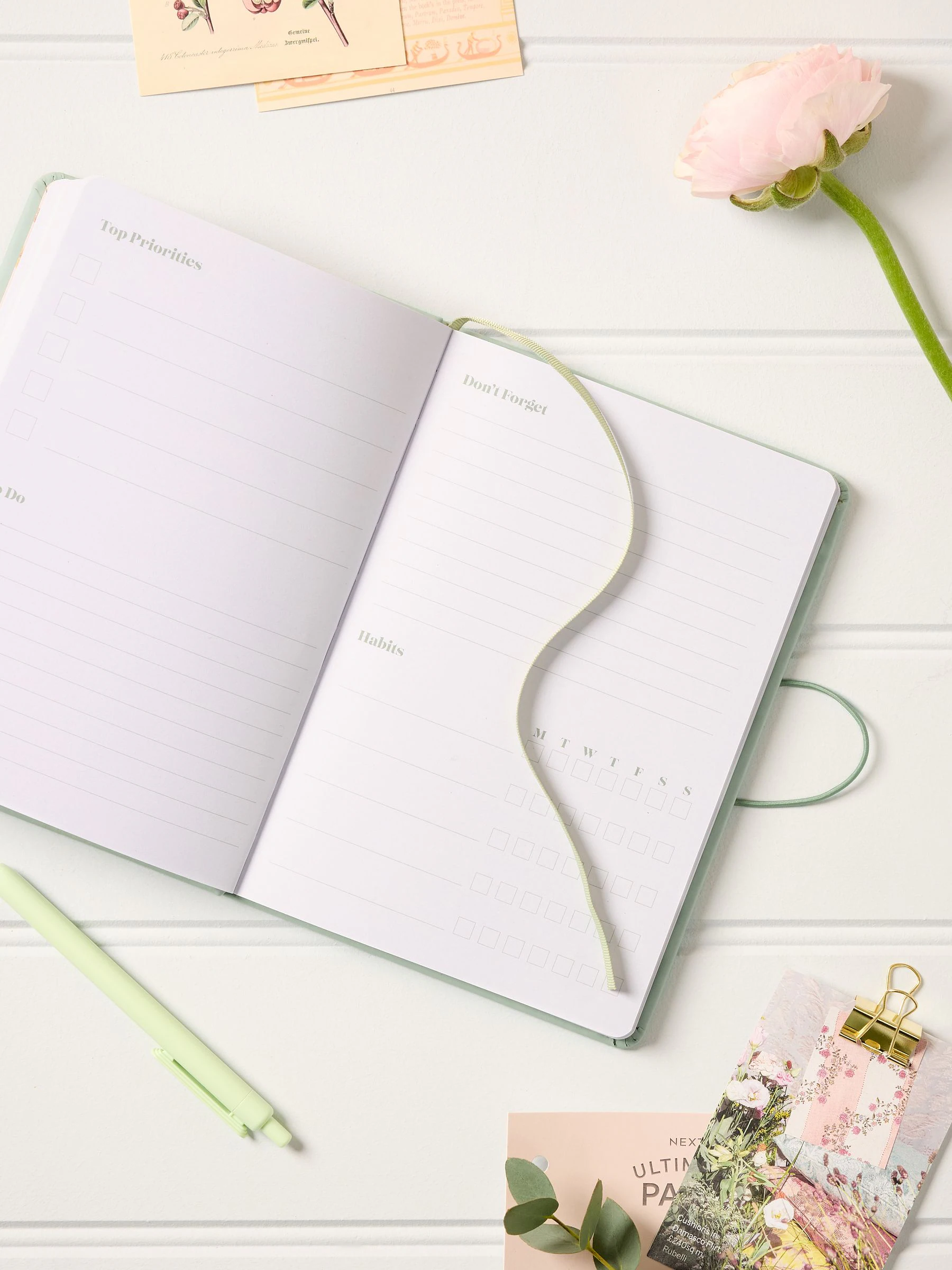 Country Butterfly A5 Ongedateerde Weekplanner