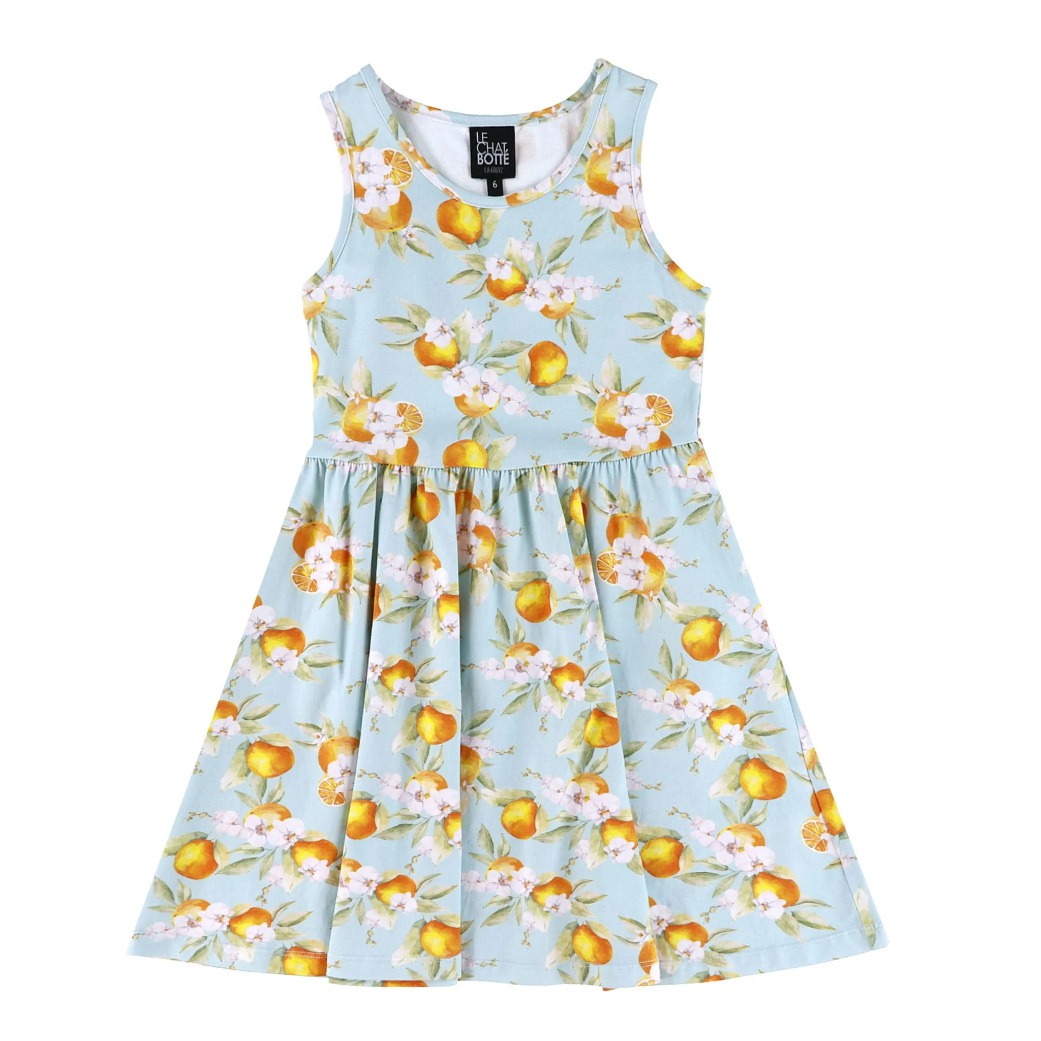 Chat Botté Robe Jardin d'Agrumes 2-8ans