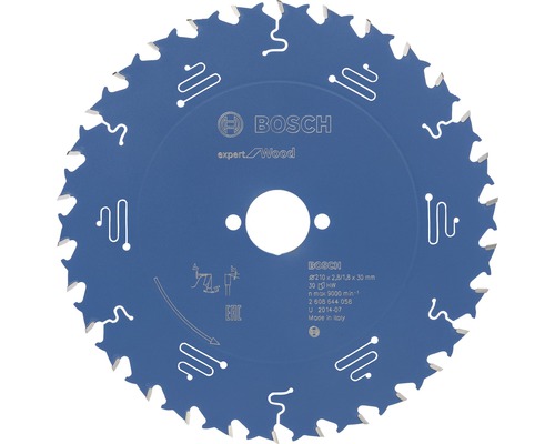 Cirkelzaagblad Export voor Hout H Ø 210x30 Z 30