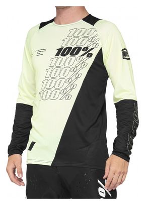 Maillot Manches Longues 100% R-Core Jersey Jaune / Noir