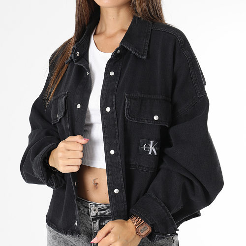 Veste Jean Crop Femme 2113 Noir