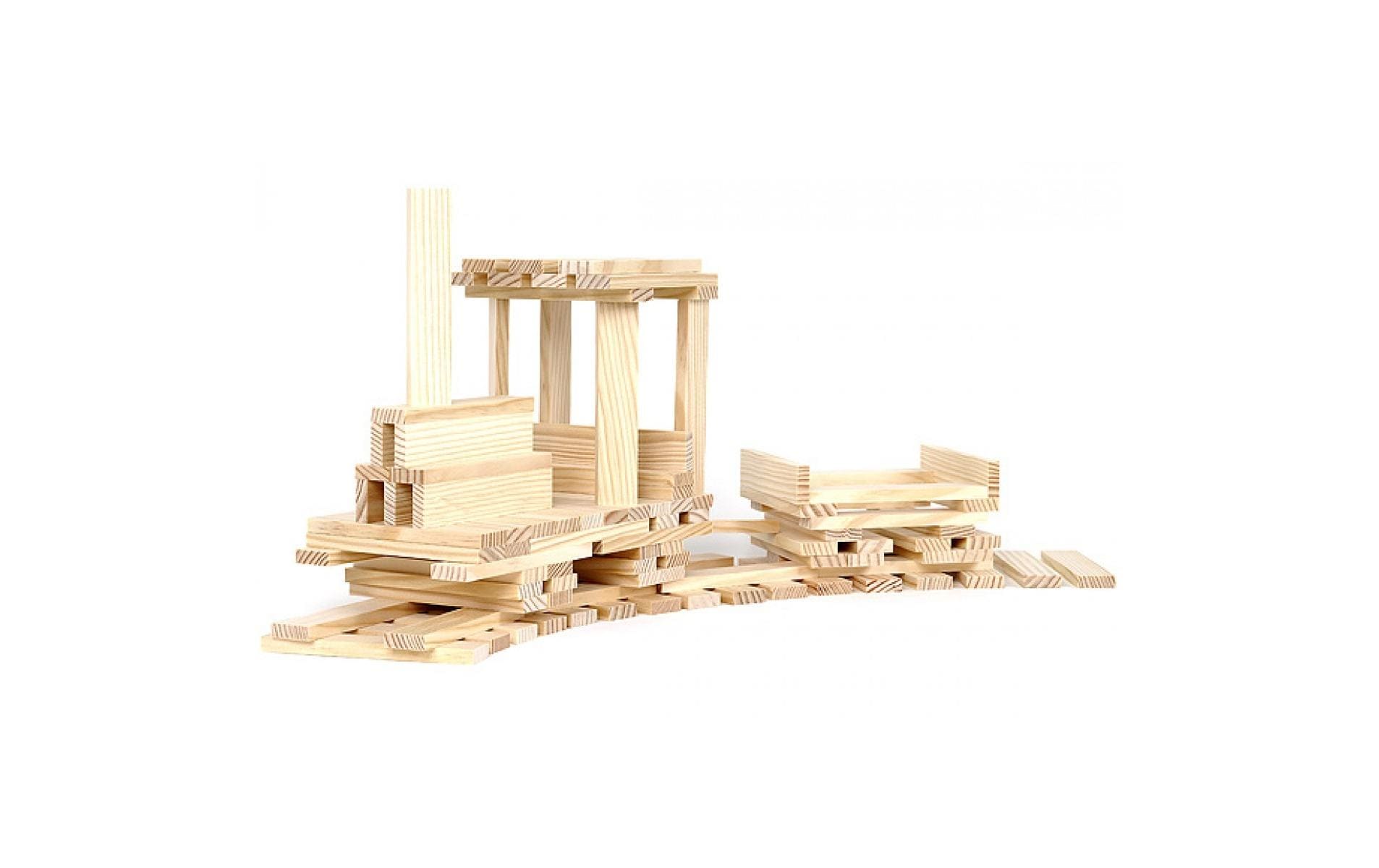 Baukasten 100 Stk.Kapla-Plättchen, 100 Stück, naturbelassen