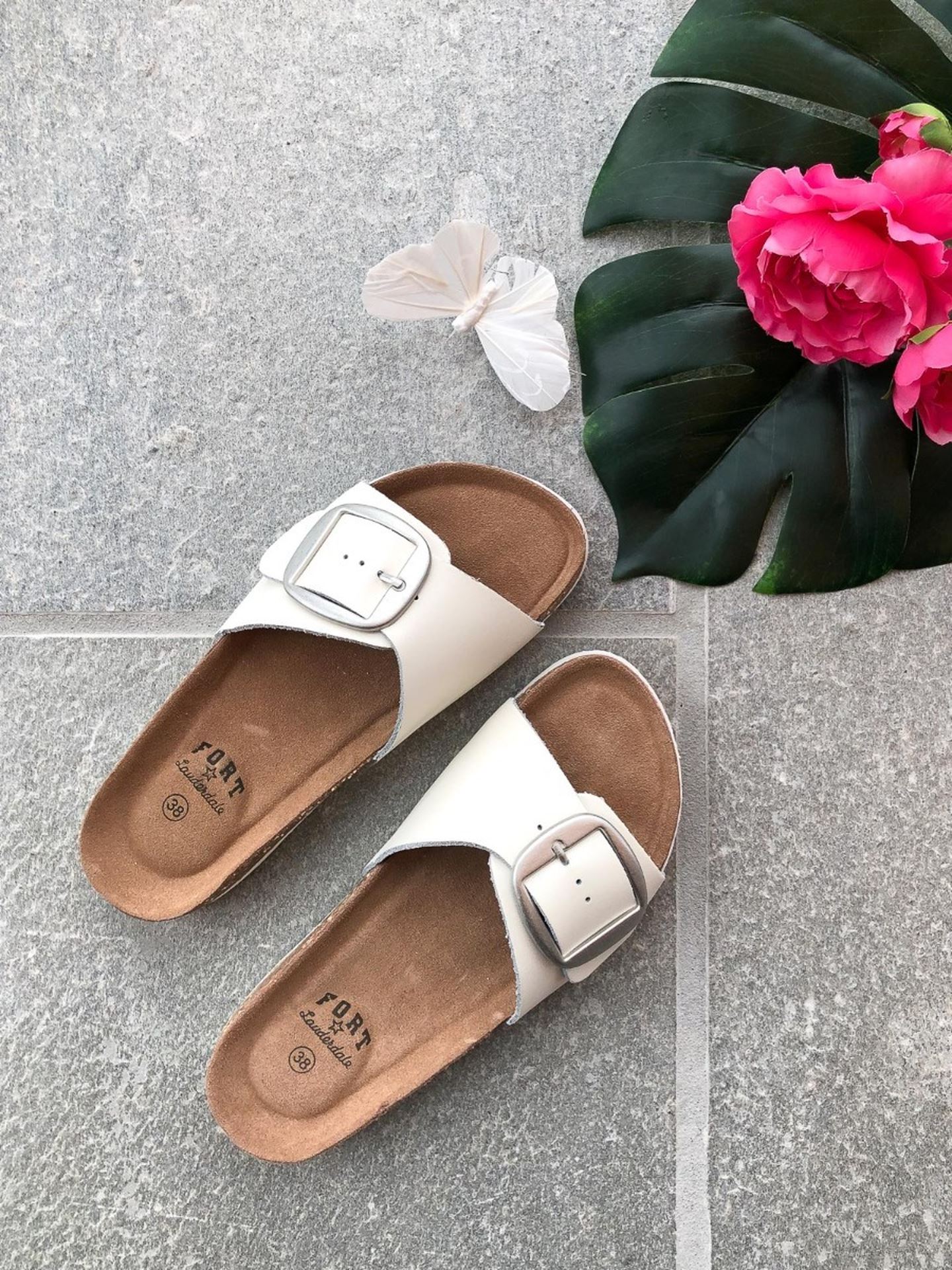 Compta Leather Cork Sandals
