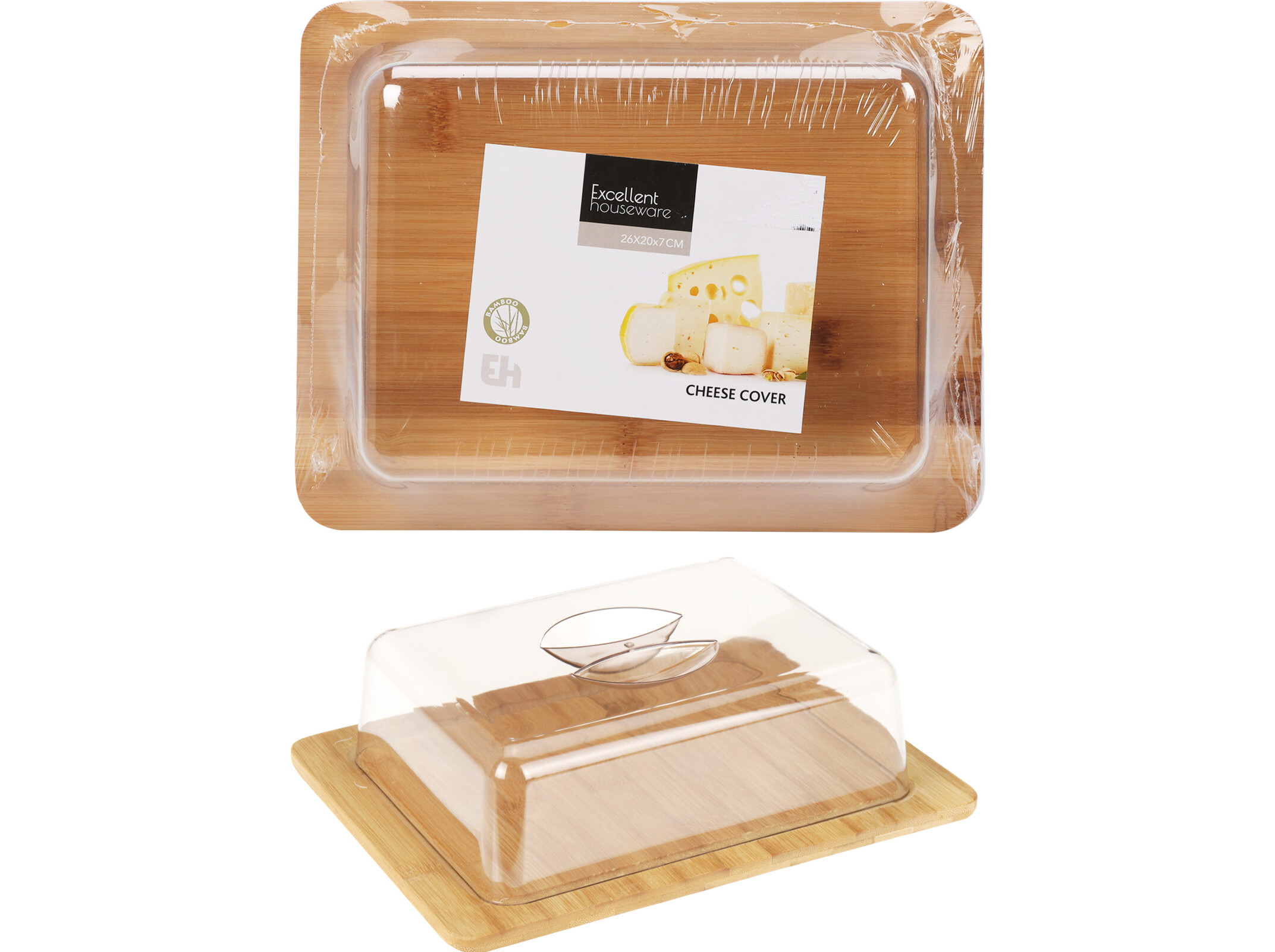 QUEIJEIRA BASE BAMBU 26X20X7.1CM