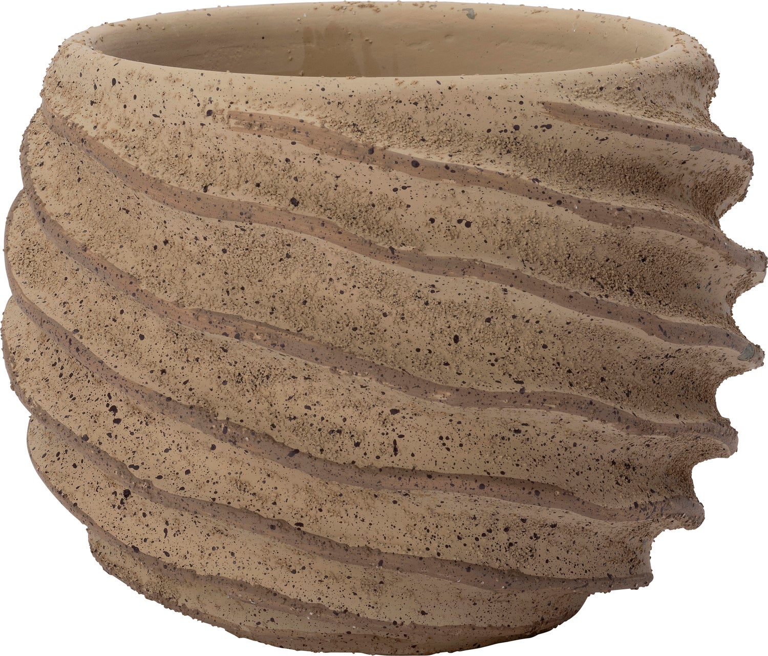 Intratuin bloempot Layan taupe D 13 H 10 cm