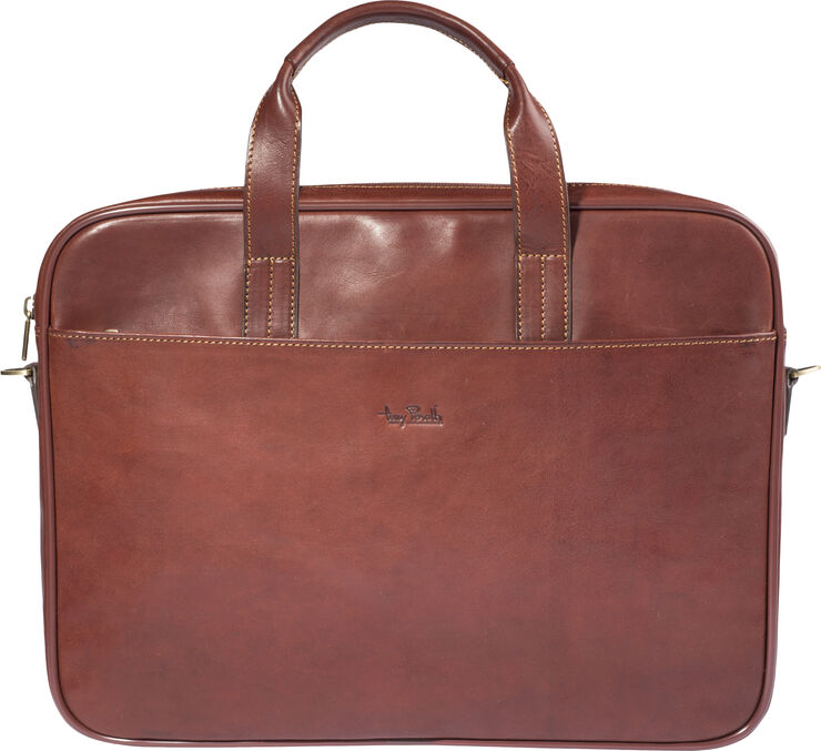 Tony Perotti 1 Compartment Laptop Bag Brun