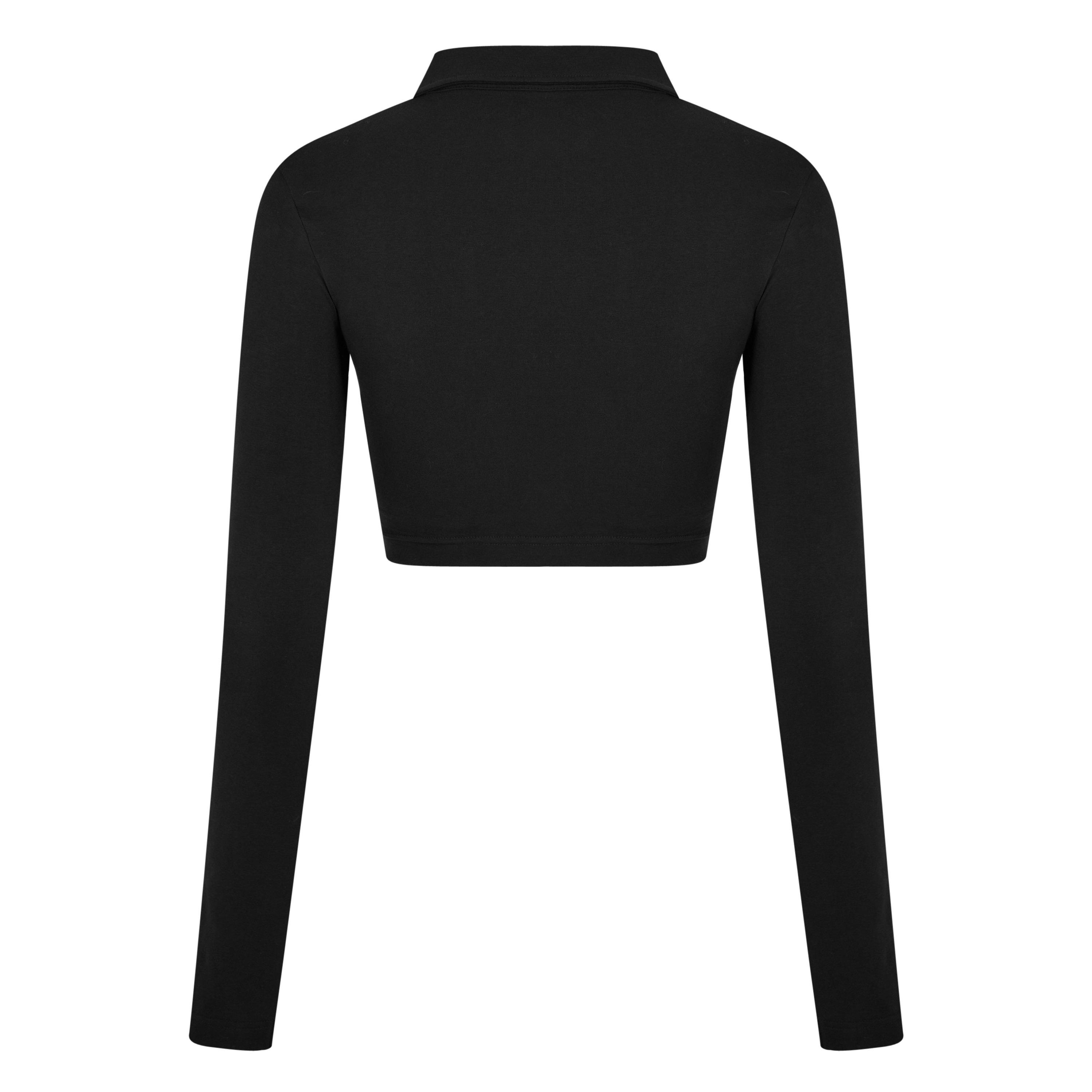 Reebok Classics Long Sleeve Polo Shirt Top Womens