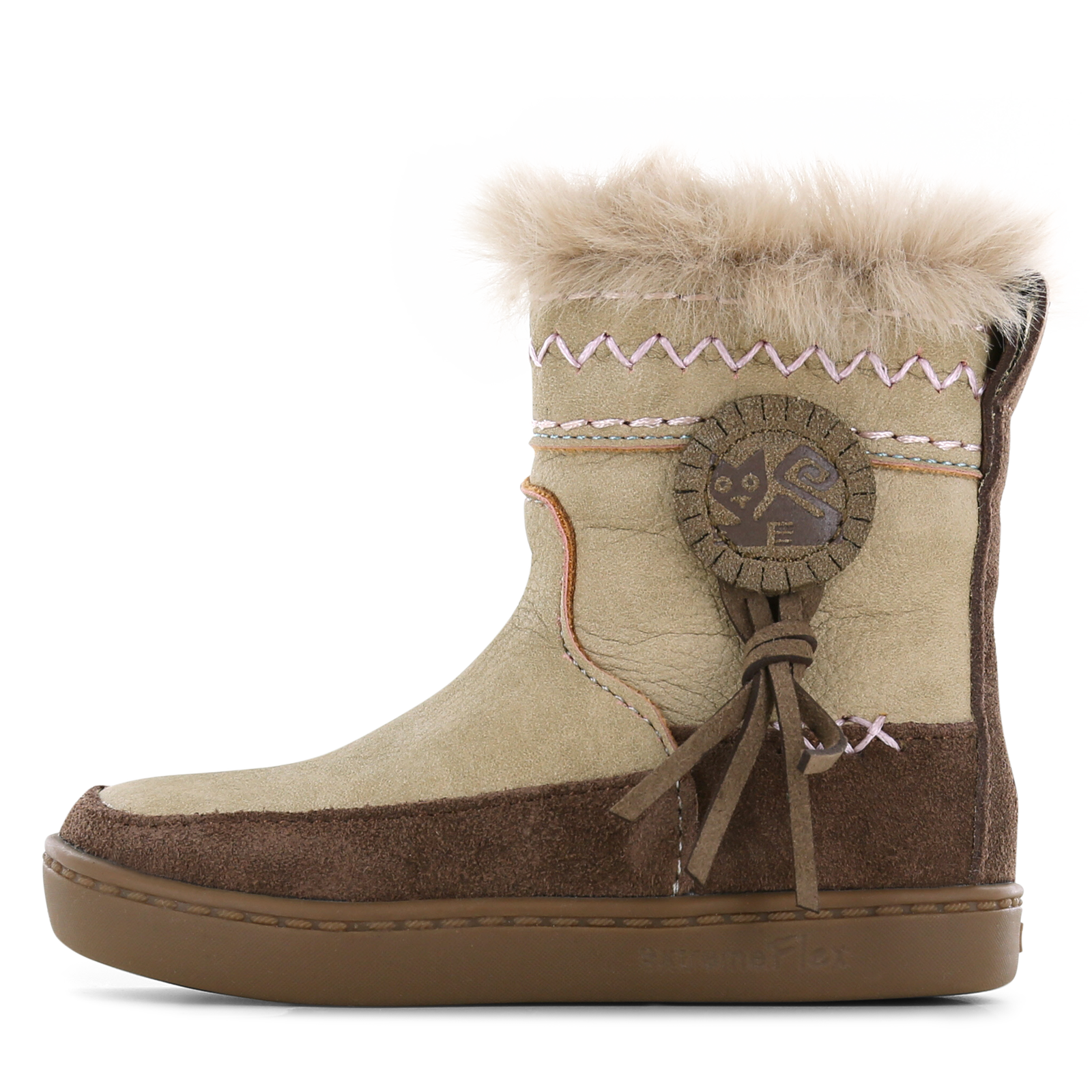 Shoesme taupe Stiefel mit flauschigem Futter