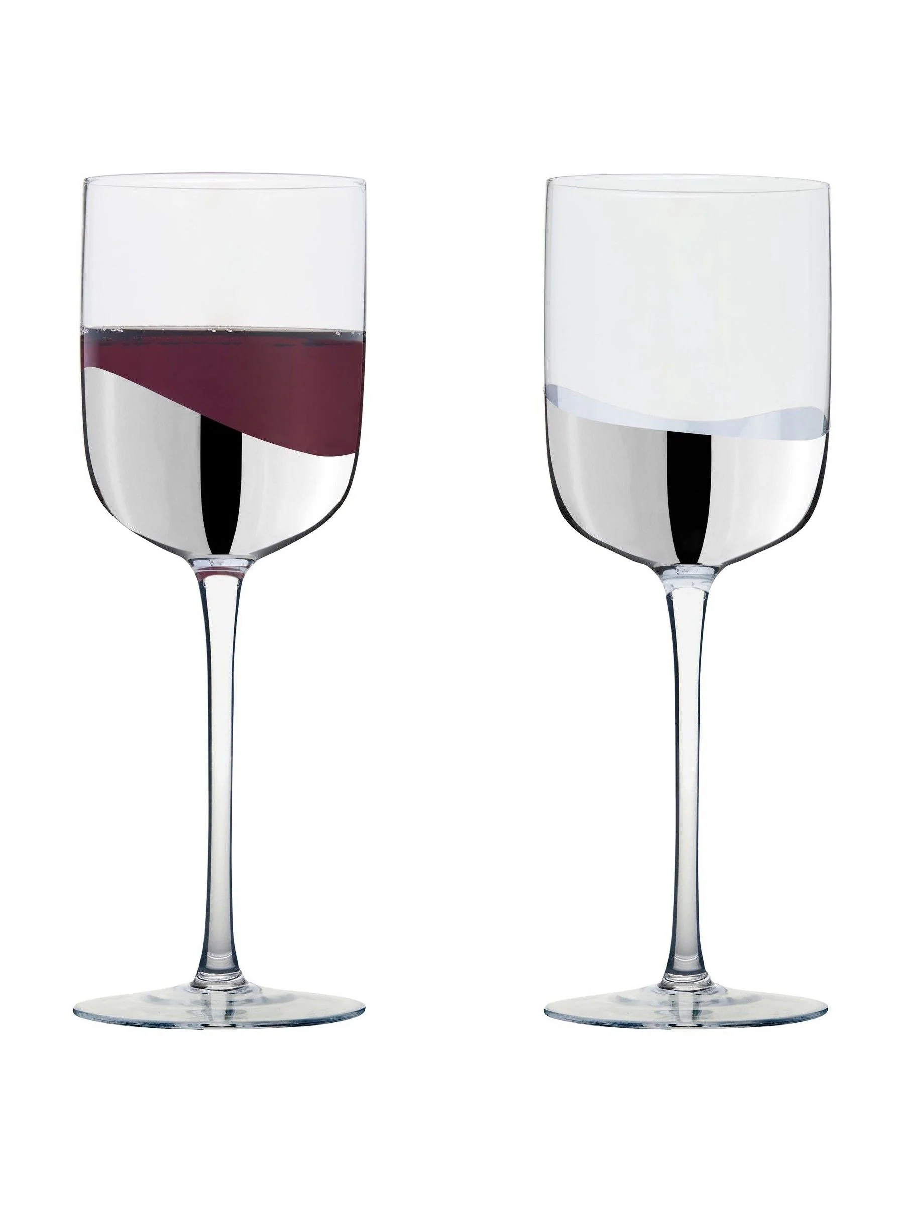 Anton Studio Designs Set of 2 Wave Wine Glasses