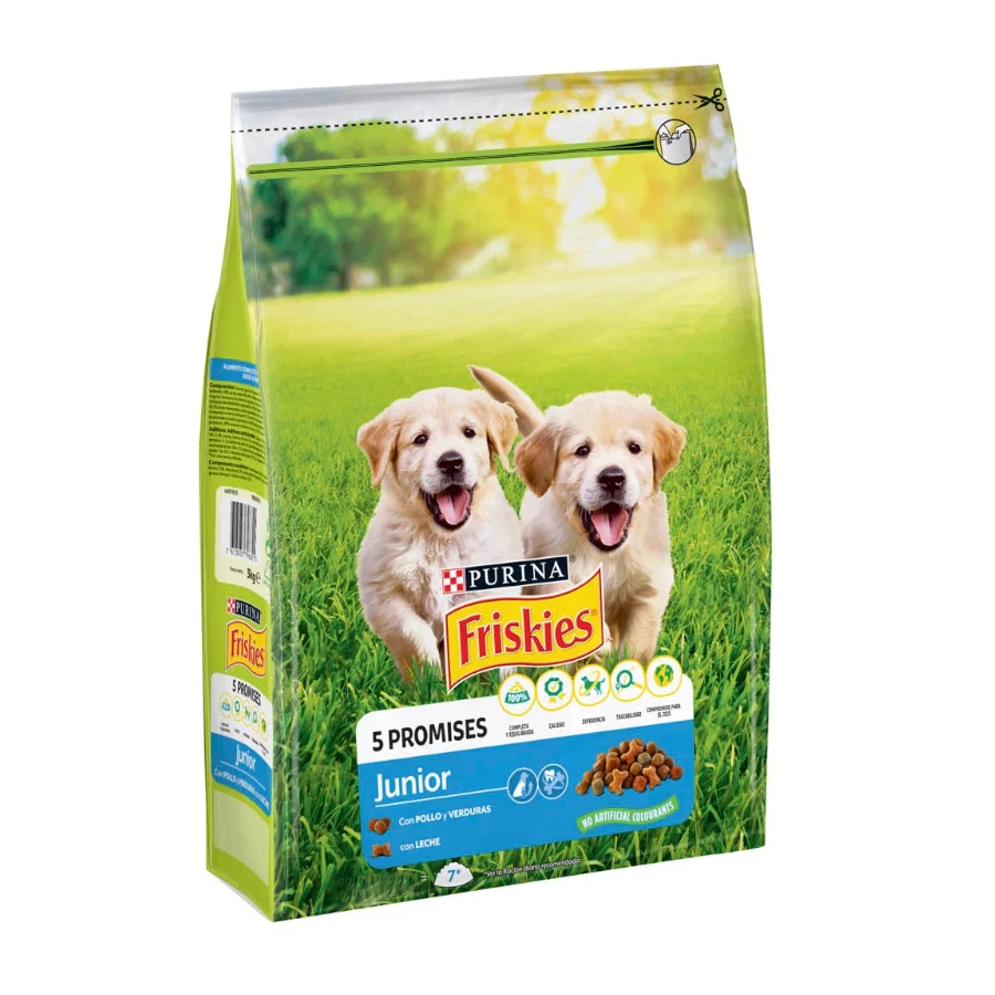 Ração para cães Friskies Junior com Frango e Vegetais