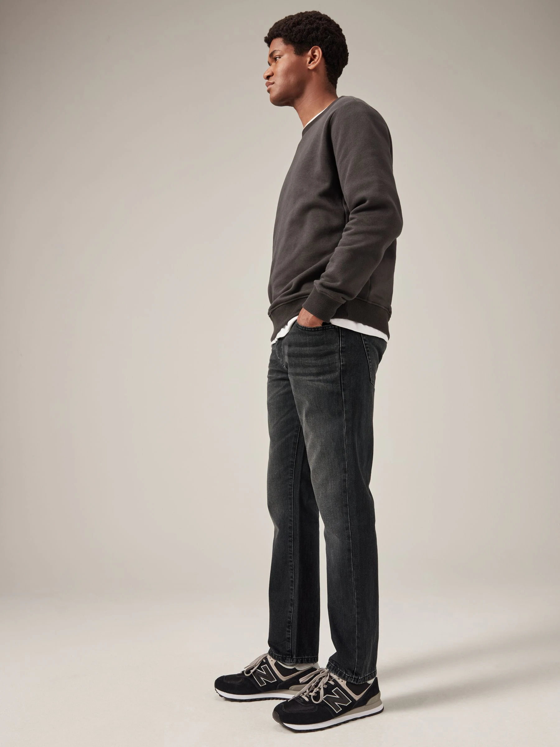 Zwart gewassen - 100% katoenen authentic jeans