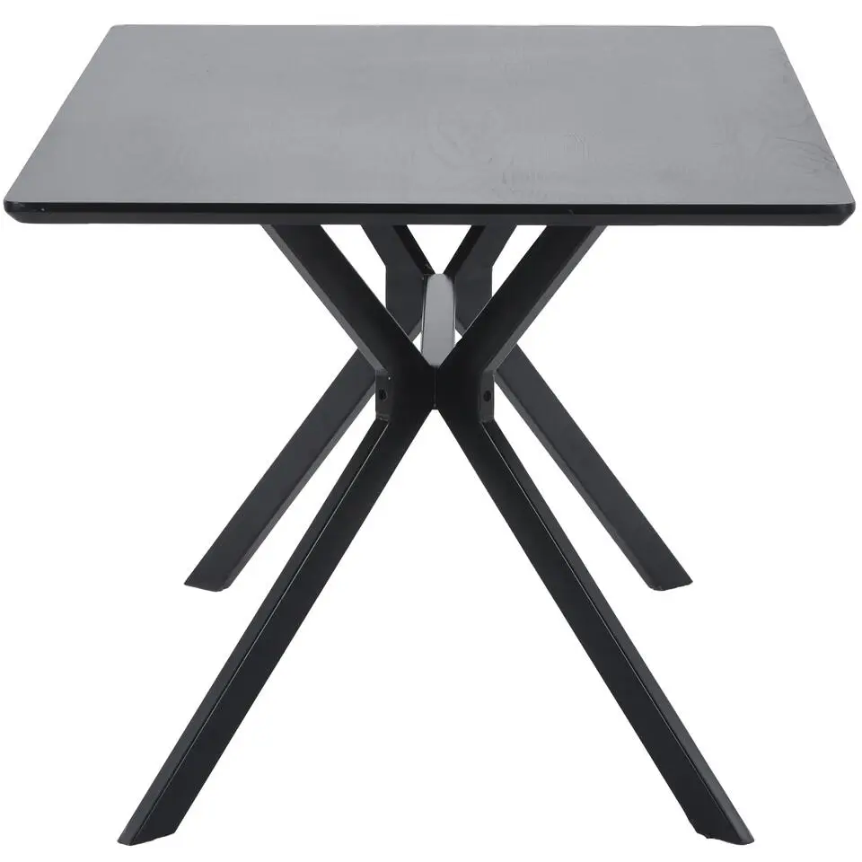 WOOOD Bruno Eettafel - Mdf - Zwart - 160x90