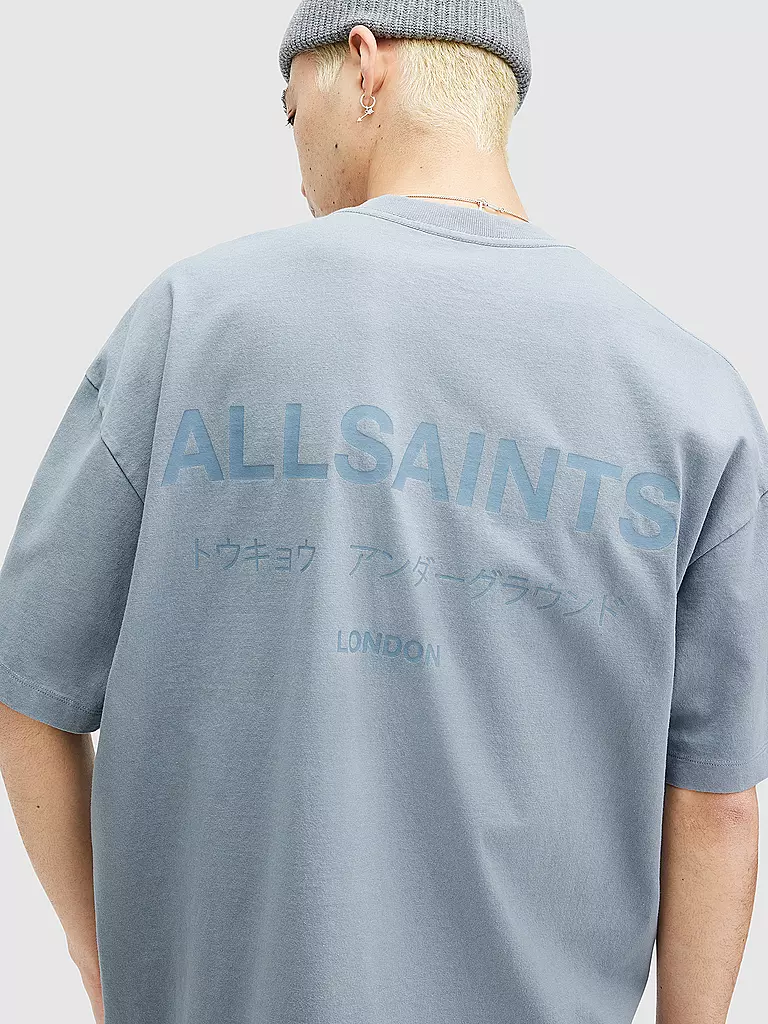 ALLSAINTS T-Shirt UNGROUND blau