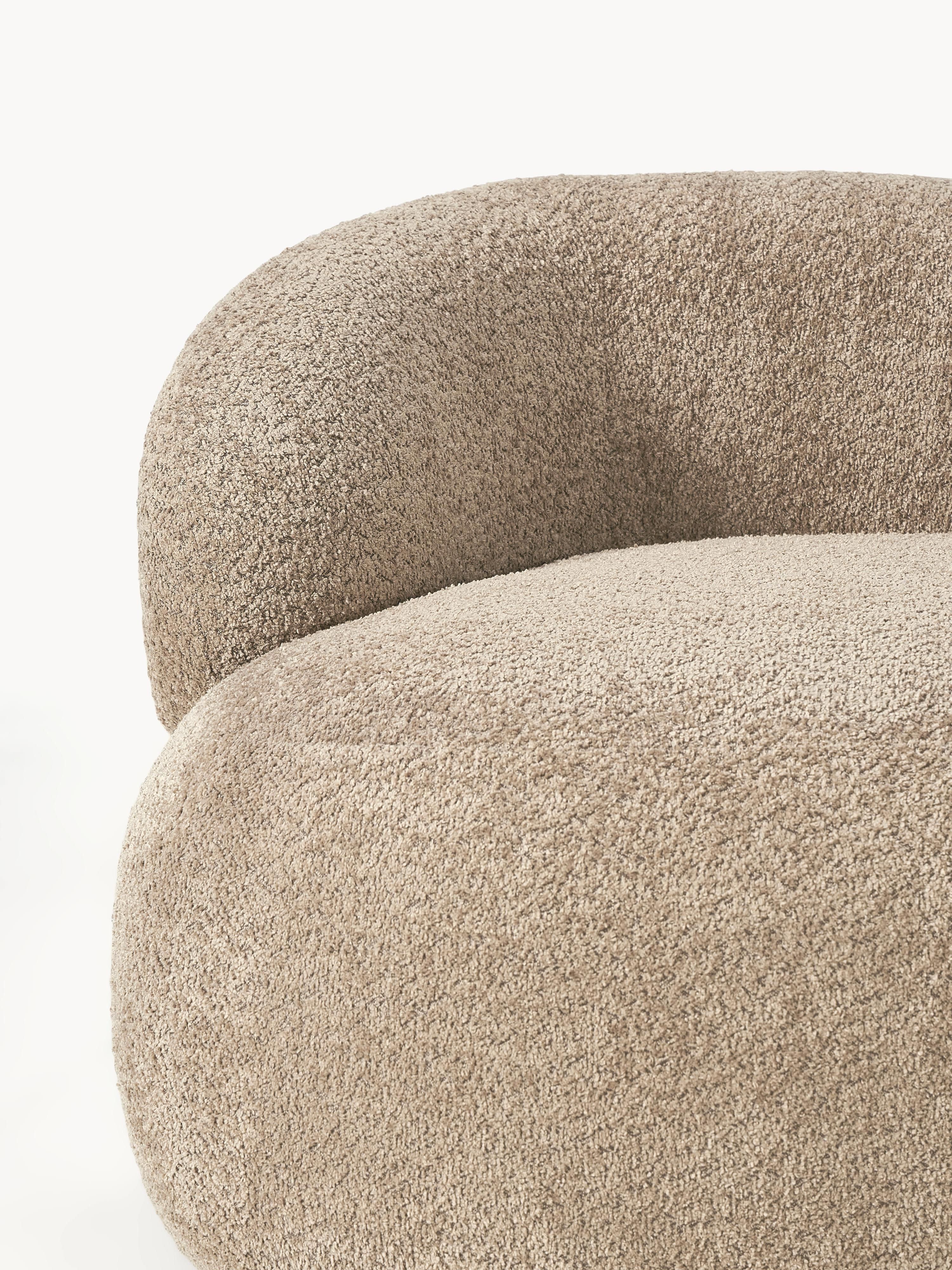 Loungefauteuil Alba van teddy bouclé