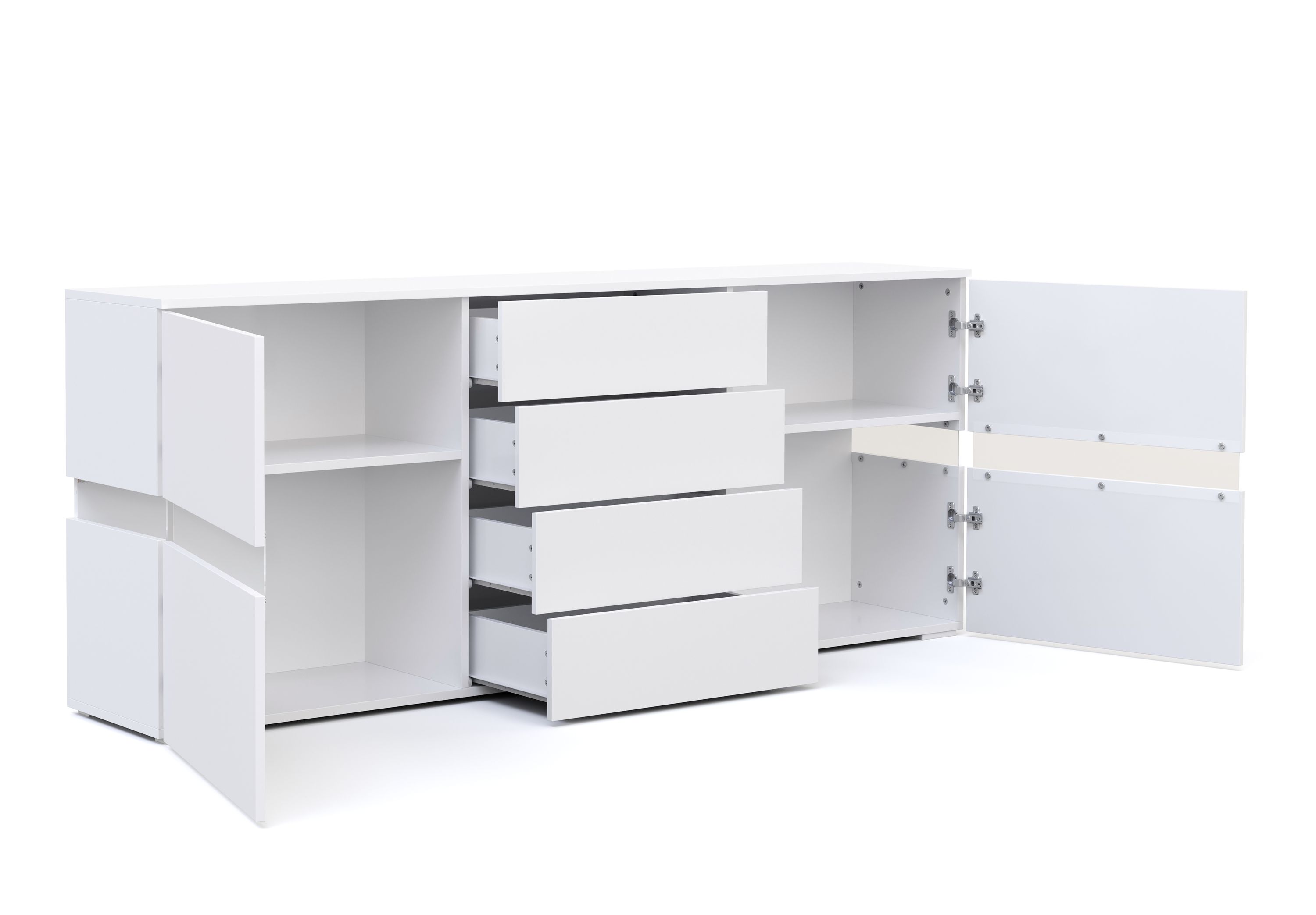 Sideboard LED TANA 177 x 72 cm weiss