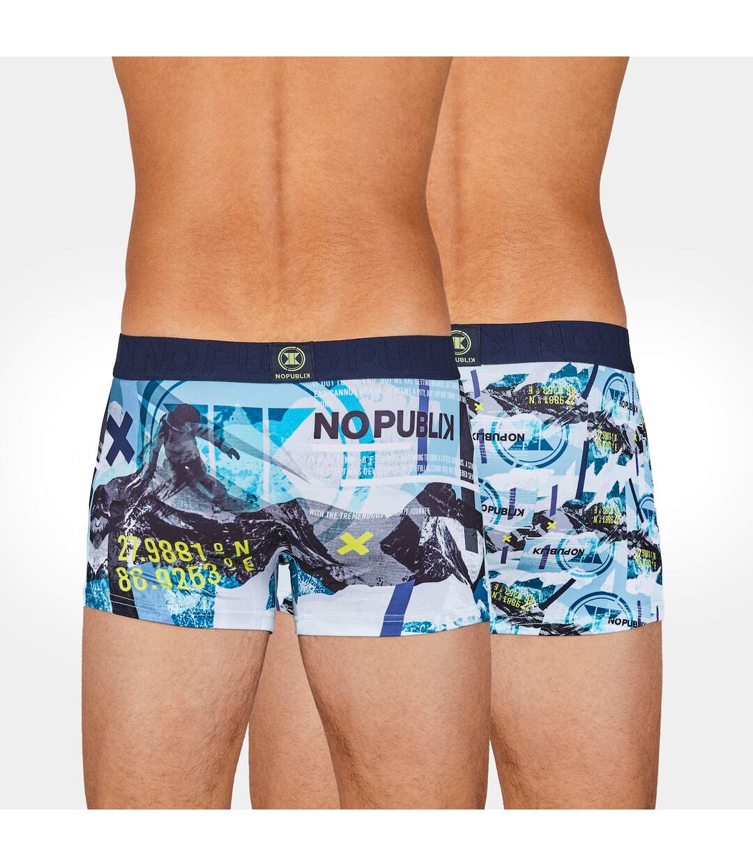 Lot de 2 boxers Alpin