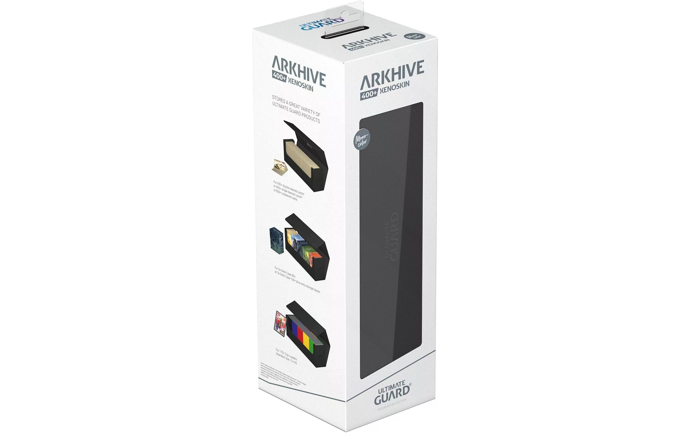 Kartenbox XenoSkin Arkhive Monocolor 400+ SchwarzHochwertige Box für Sammelkarten in Standardgrösse