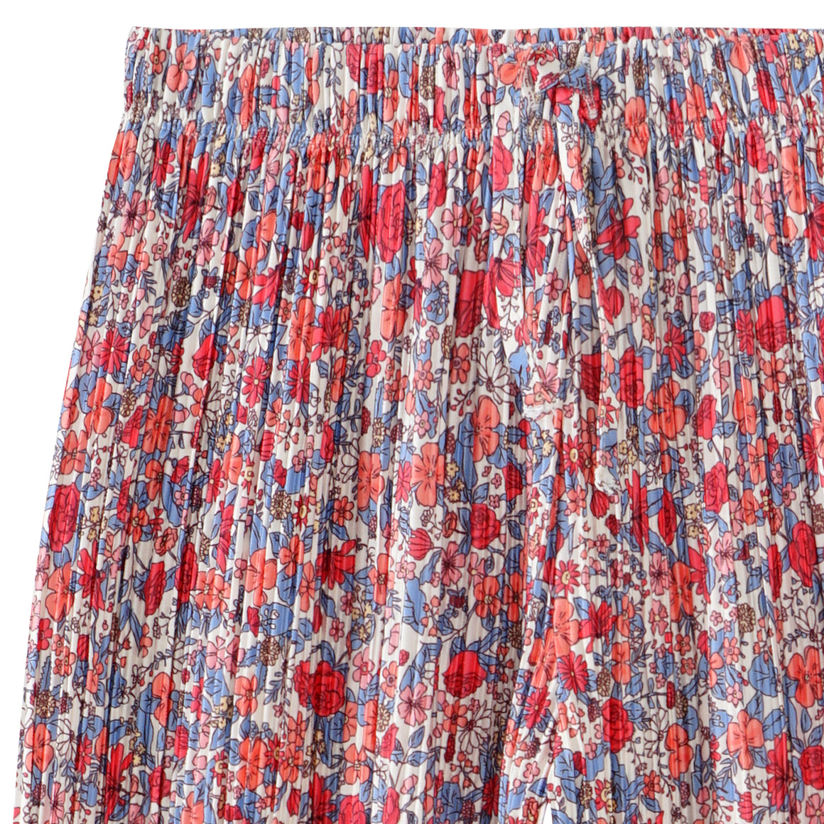 Topolino Mädchen Hose mit Plissee-Struktur creme / rot / blau