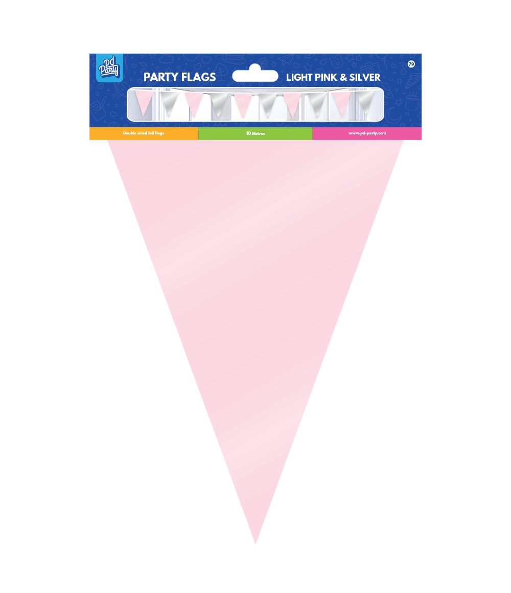 Roze Zilveren Slinger Metallic 10m
