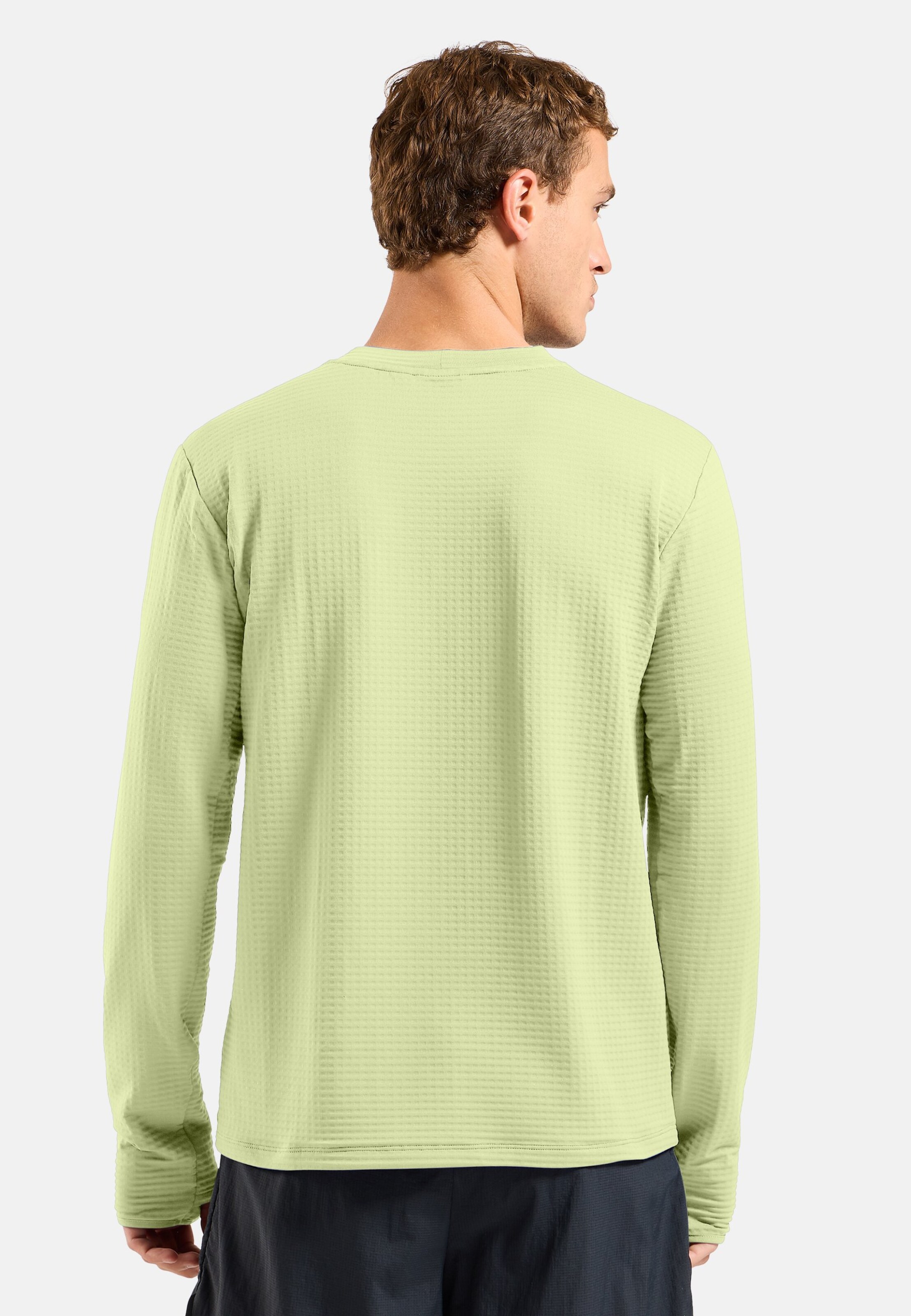 Essentials Thermal Laufshirt mit Rundhalsausschnitt in shadow lime