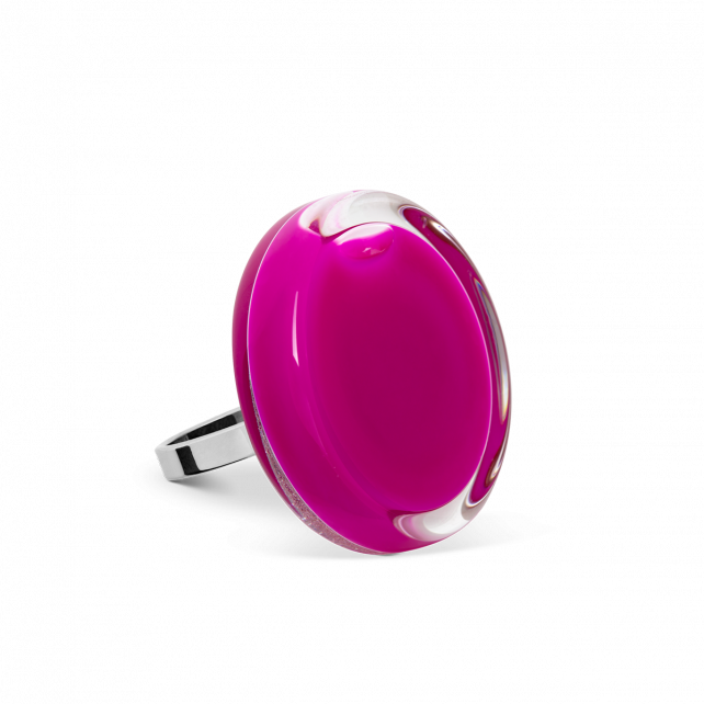 Bague en verre soufflé - Cachou Mini Milk