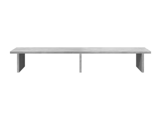 Support de moniteur gris béton 100x27x15 cm bois d'ingénierie