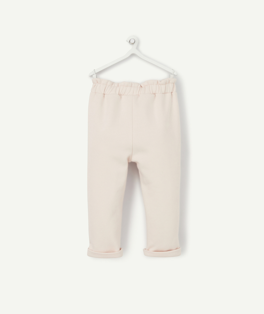 JOGGING BÉBÉ FILLE EN FIBRES RECYCLÉES ROSE