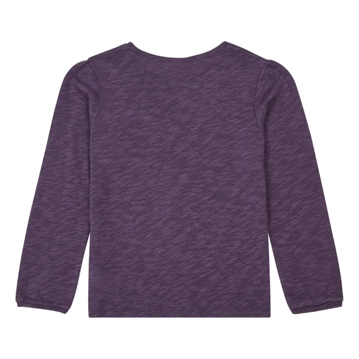 Bonton T-Shirt Coton Bio Flammé | Violet