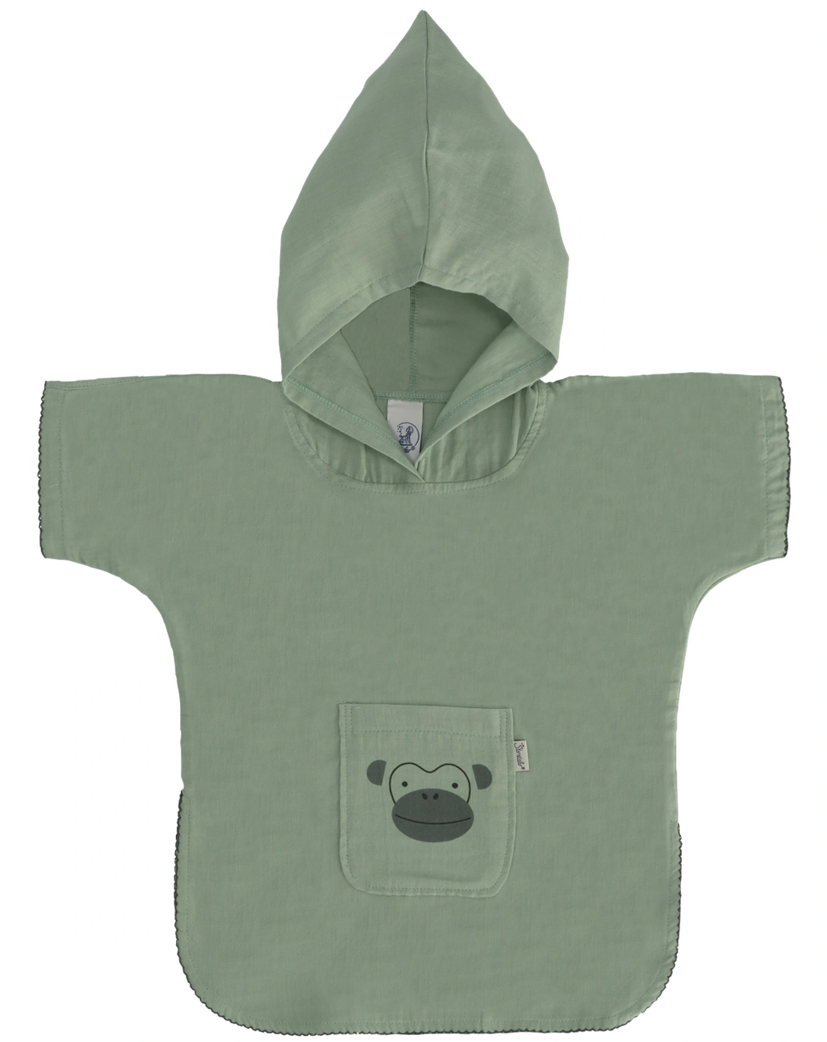 Bade-Poncho AFFE ALBERT in grün