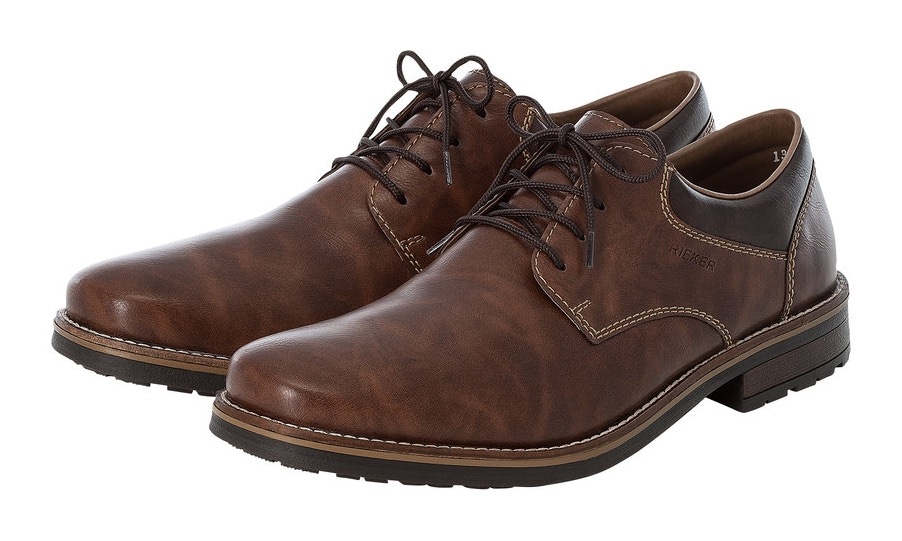 Rieker Schnürschuh  mit gepolsterter Innensohle, Freizeitschuh, Halbschuh, Schnürschuh
