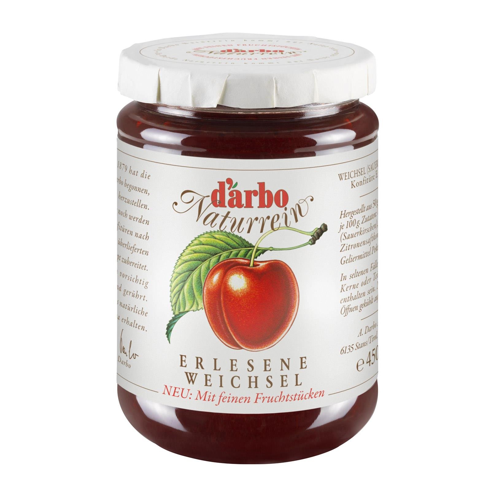 Darbo Weichseln Konfitüre mit feinen Stücken
