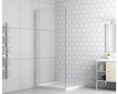 form&style Walk In MODENA 90 x 195 cm profiel chroom helder glas vuilafstotende glascoating