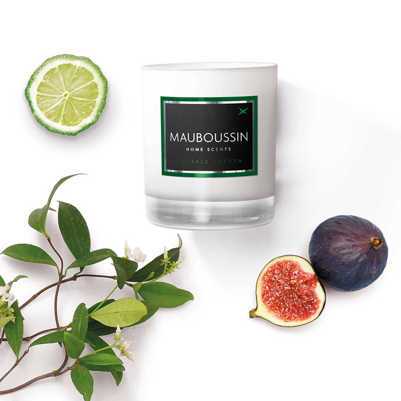 Mauboussin Bougie Parfumée Jardin d'Emeraude - 1 mèche 50h