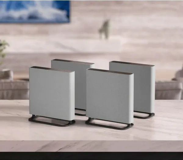 Sony BRAVIA Theater Quad HT-A9M2 - Højttalersystem - til hjemmebiograf - 4.0.4-kanal - trådløs - Wi-Fi, Fast Ethernet, Bluetooth - App-kontrolleret - 504 Watt (Total) - 3-vejs - grå