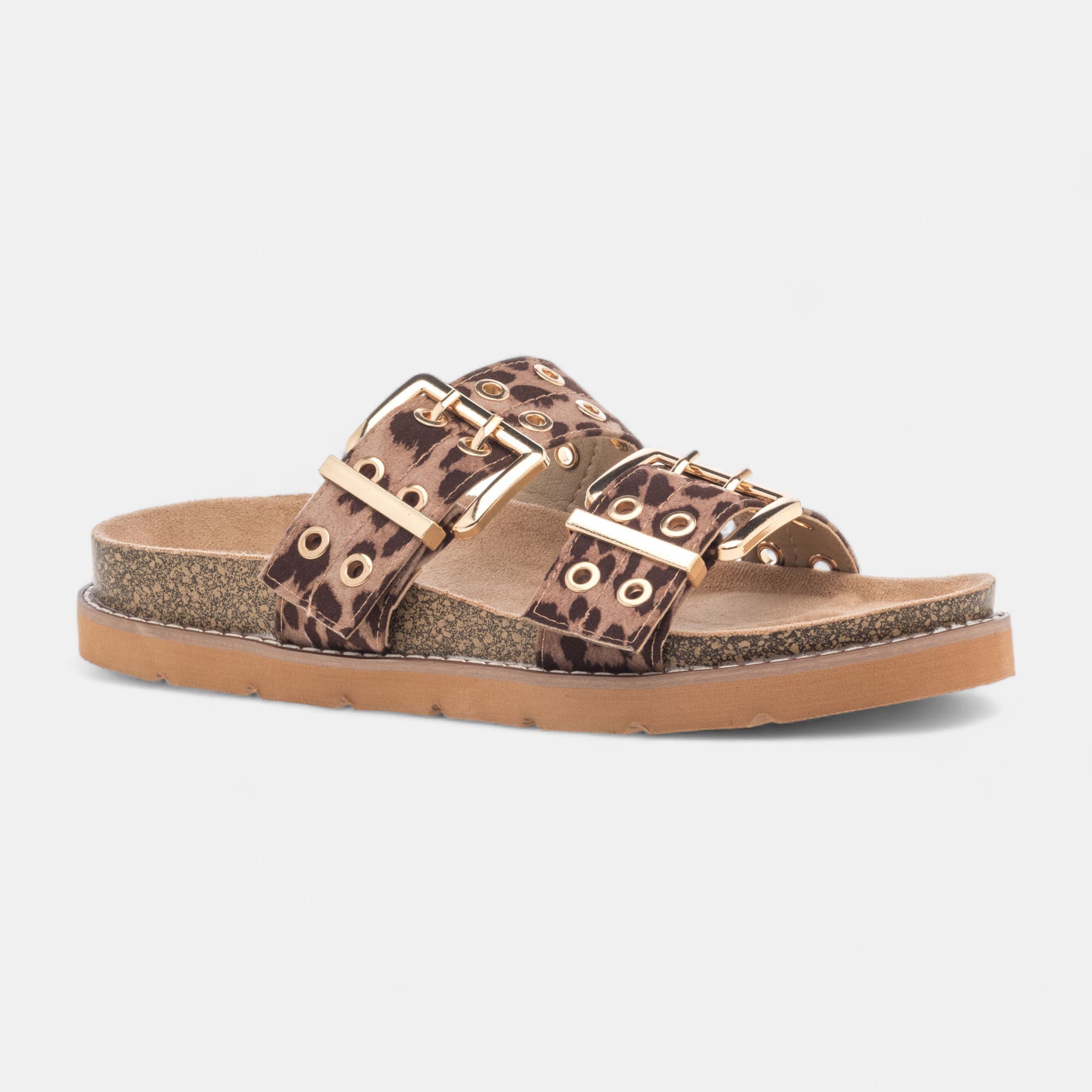 Mules semelle liège Femme multicolore