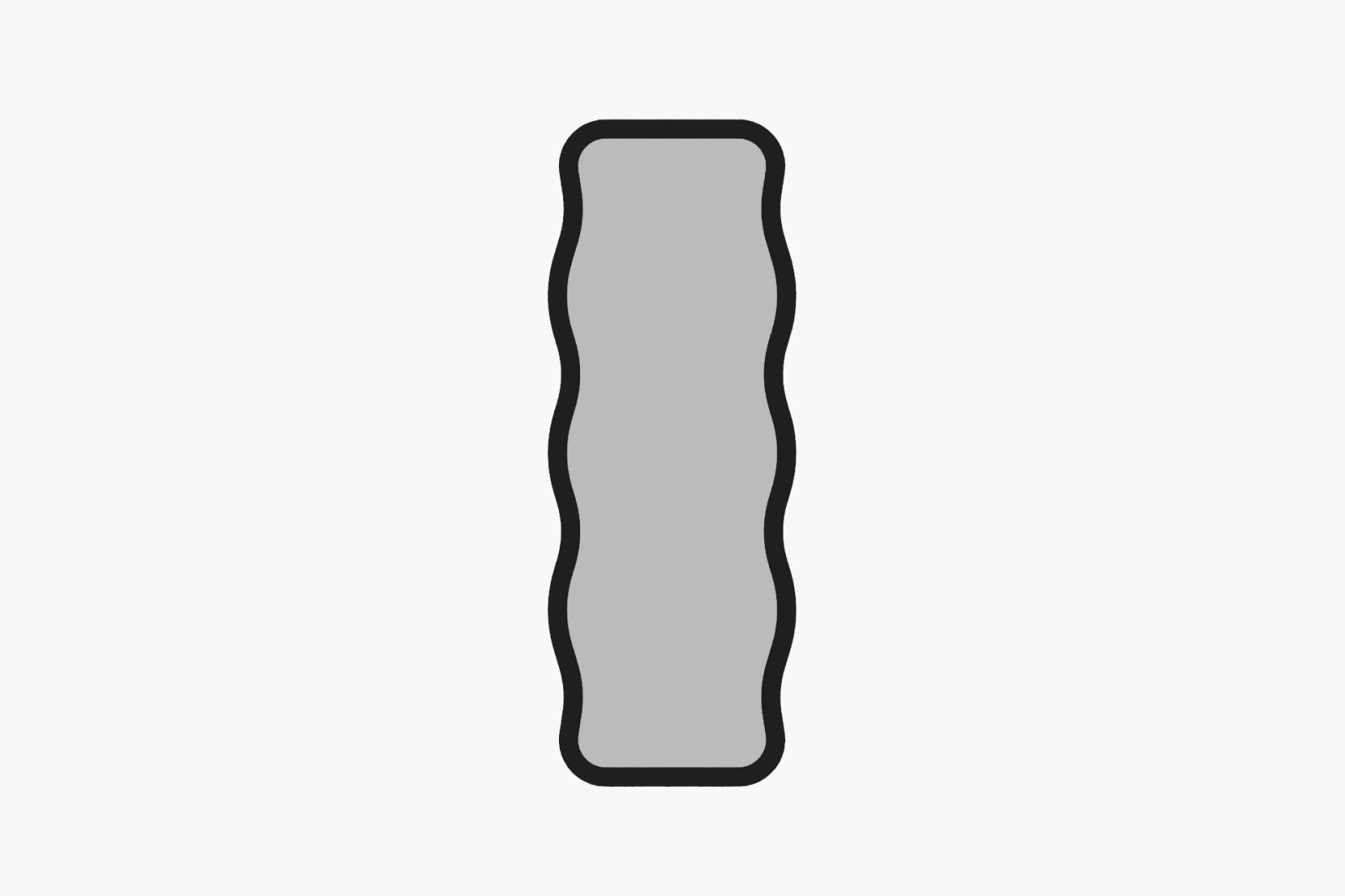 Standspiegel - schwarz - 160 cm