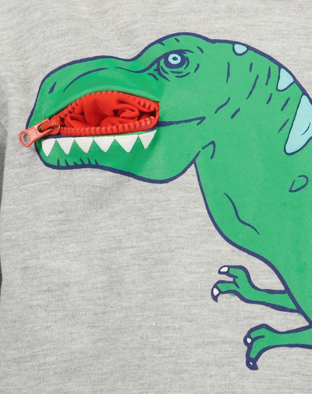 Sweatshirt T-REX ZIPP in nebel