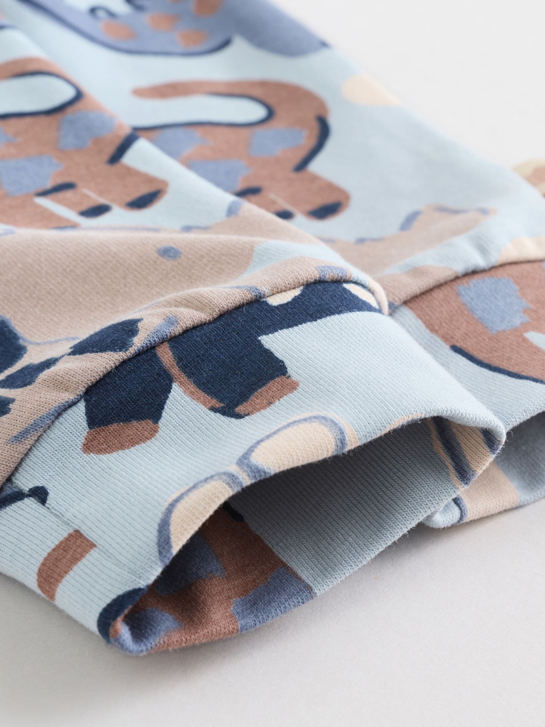 Blauw met dinosaurus - Top en Leggings 2 -delige Babyset (0mnd-3jr)