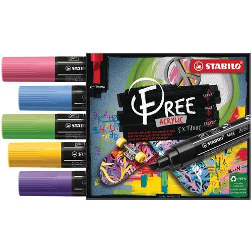STABILO® FREE Acrylic Acrylmarker Sets