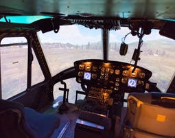 Hubschrauber-Simulator in München als Geschenkidee