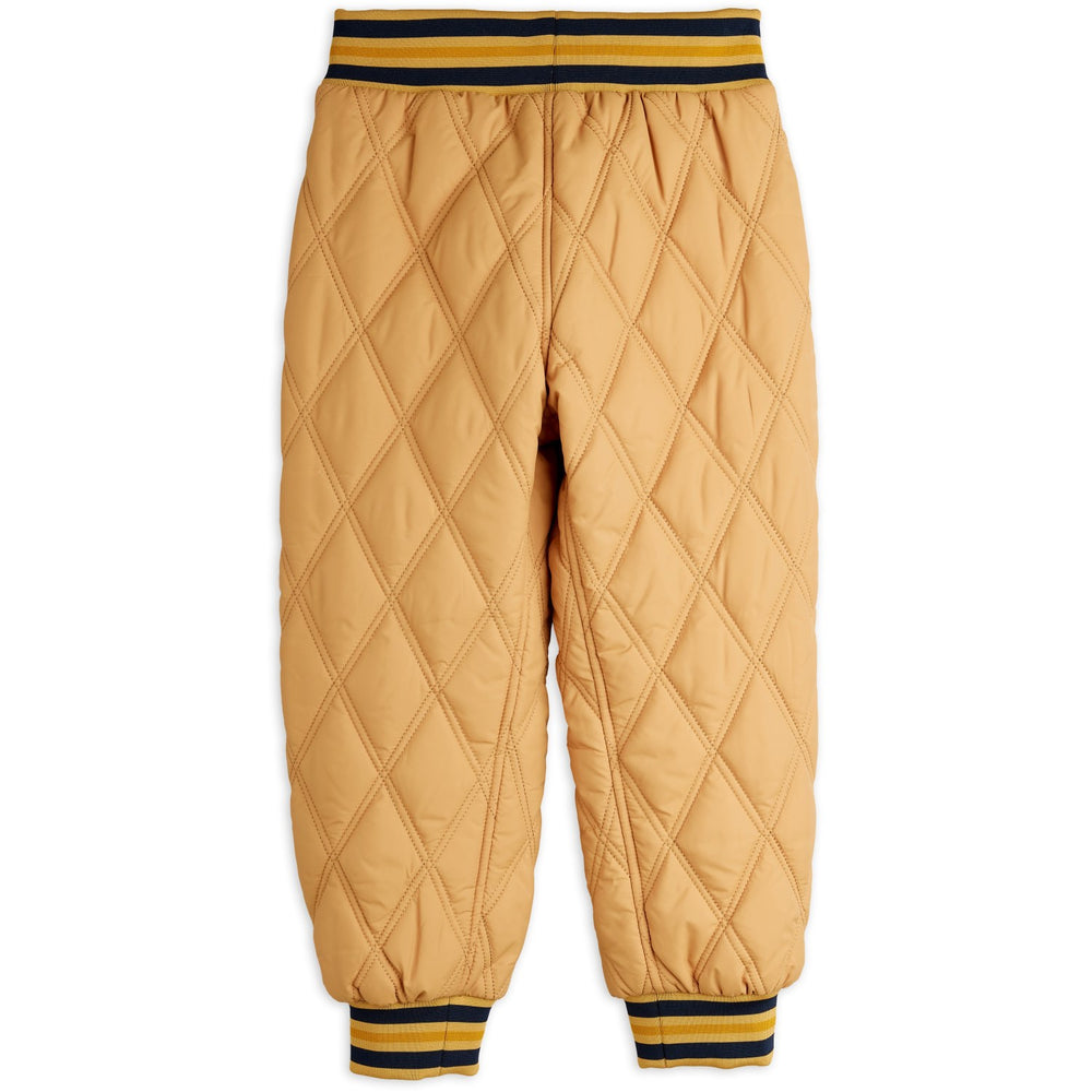 Køb Mini Rodini Beige Ritzratz Patch Quiltet Outerwear Trousers