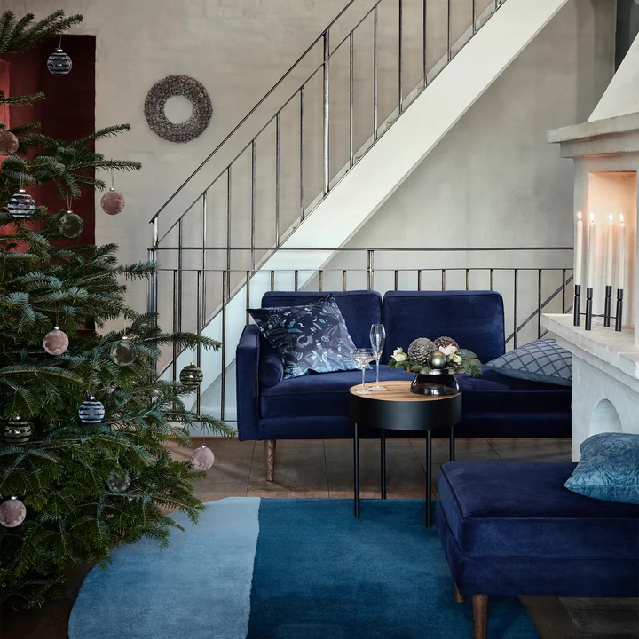 Broste Copenhagen - Alcan Christbaumkugeln, dunkelblau (3er-Set)