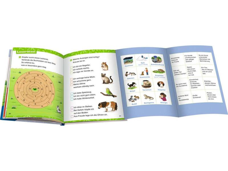 Ravensburger Kinder-Sachbuch WWW Erstleser – Haustiere Lesetraining, Sachwissen und Spielspass in einem!