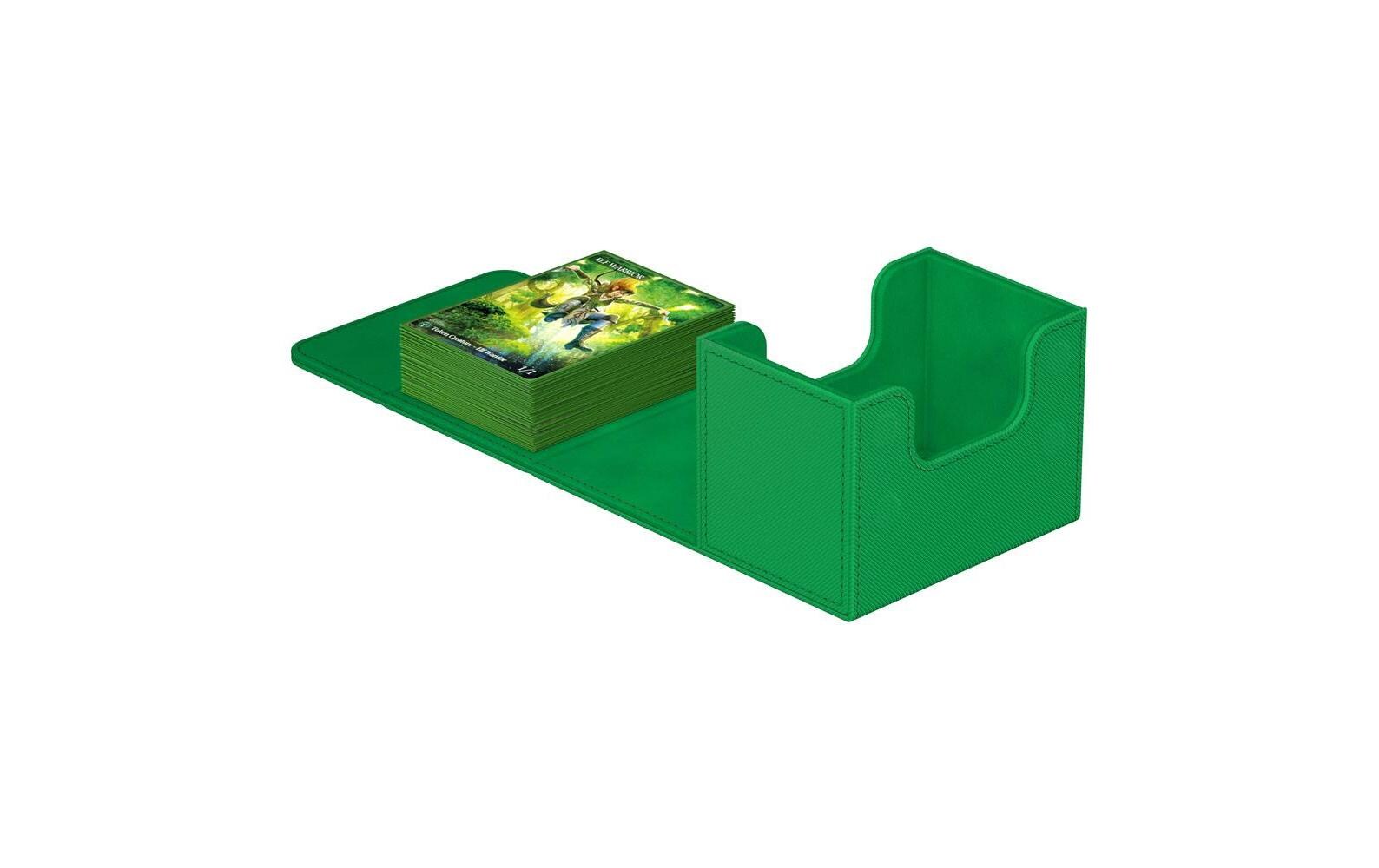 Kartenbox XenoSkin Sidewinder Monocolor 80+ GrünHochwertige Box für Sammelkarten in Standardgrösse