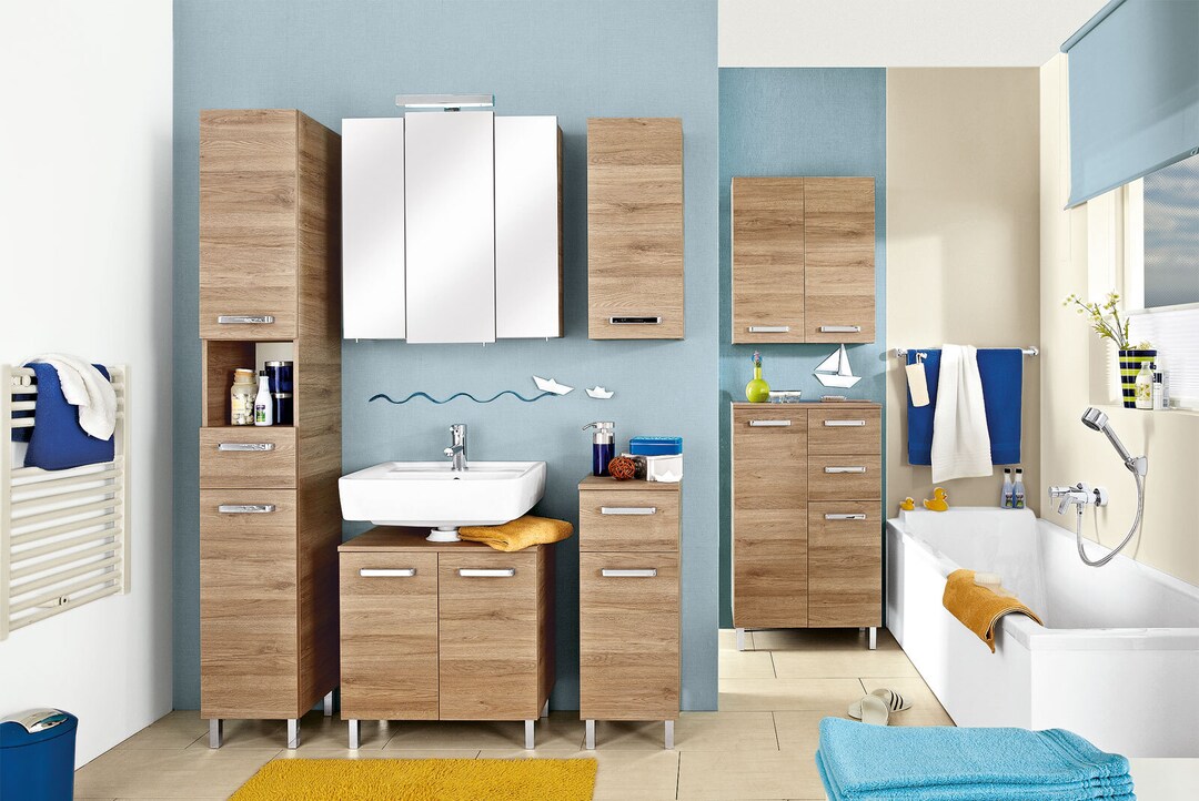 Wandschrank OFFENBACH Sanremo Eiche quer Terra Nachbildung ca. 30 x 70 x 20 cm