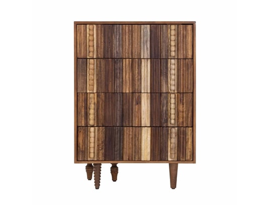 BOIS ET CHIFFONS CONCEPT - Commode manguier 4 tiroirs - manguier ramon