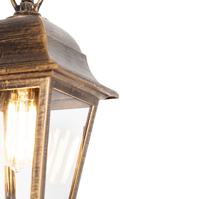 Klassieke buiten hanglamp antiek goud IP44 - Capital
